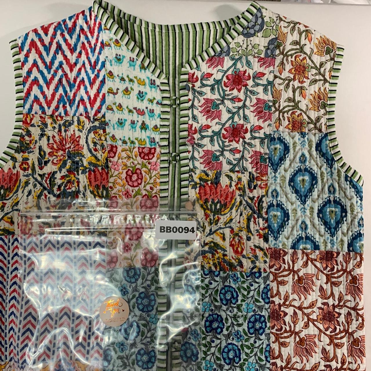 Preloved Women's Jacket - Multi - L – Patchwork O… - image 7