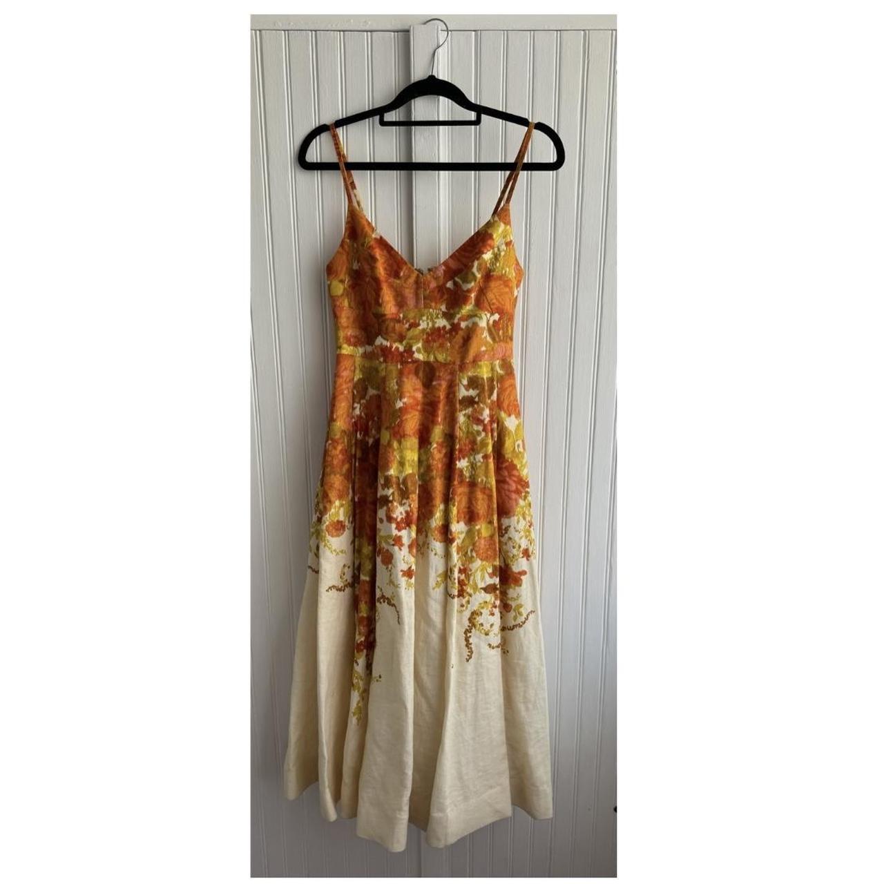 Zimmermann High Tide Picnic Midi Dress - size 0... - Depop