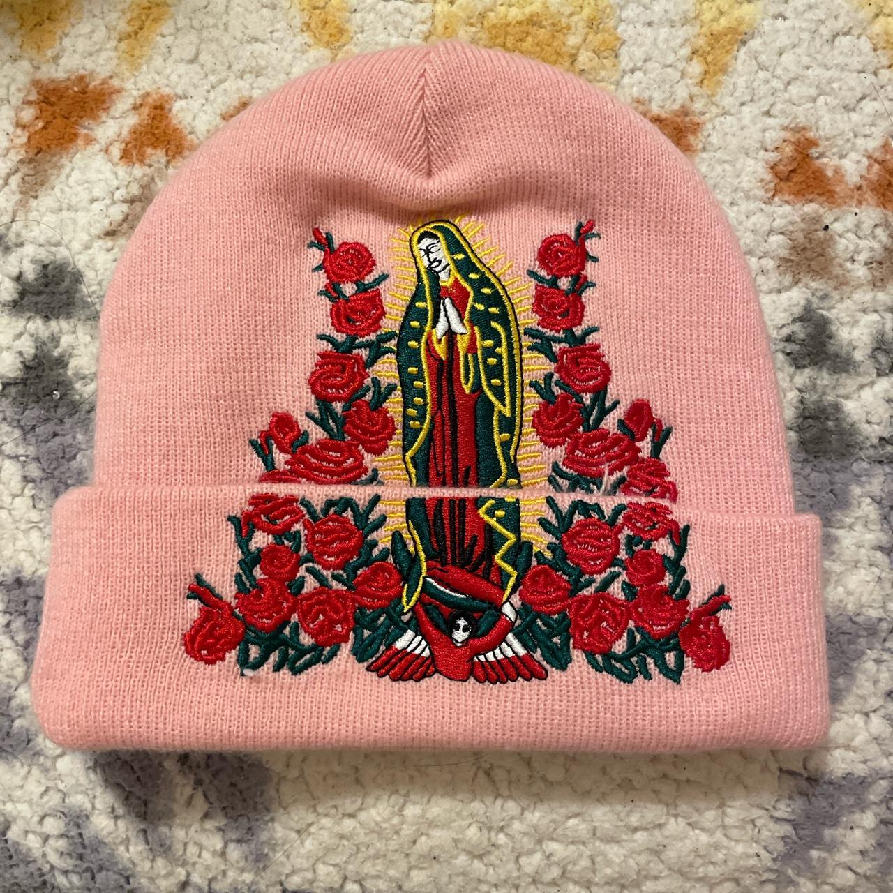Pink Supreme beanie Women's size S #Supreme #Pink | Depop