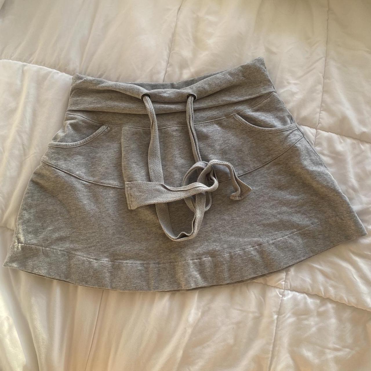 Max Rave Grey Mini SweatSkirt 🎀 Features pockets... | Depop