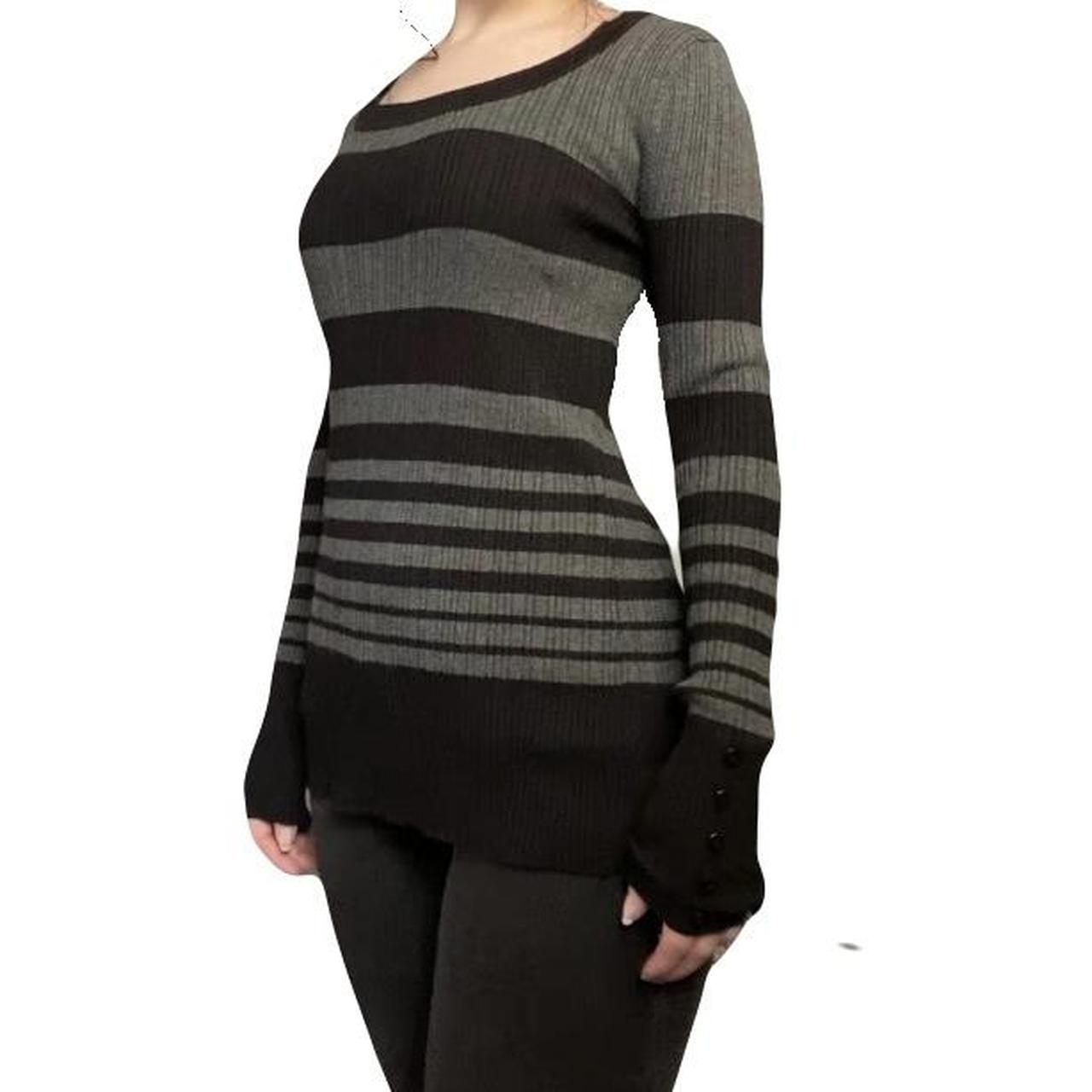 Hooked Up by IOT Women's Black and Grey Jumper