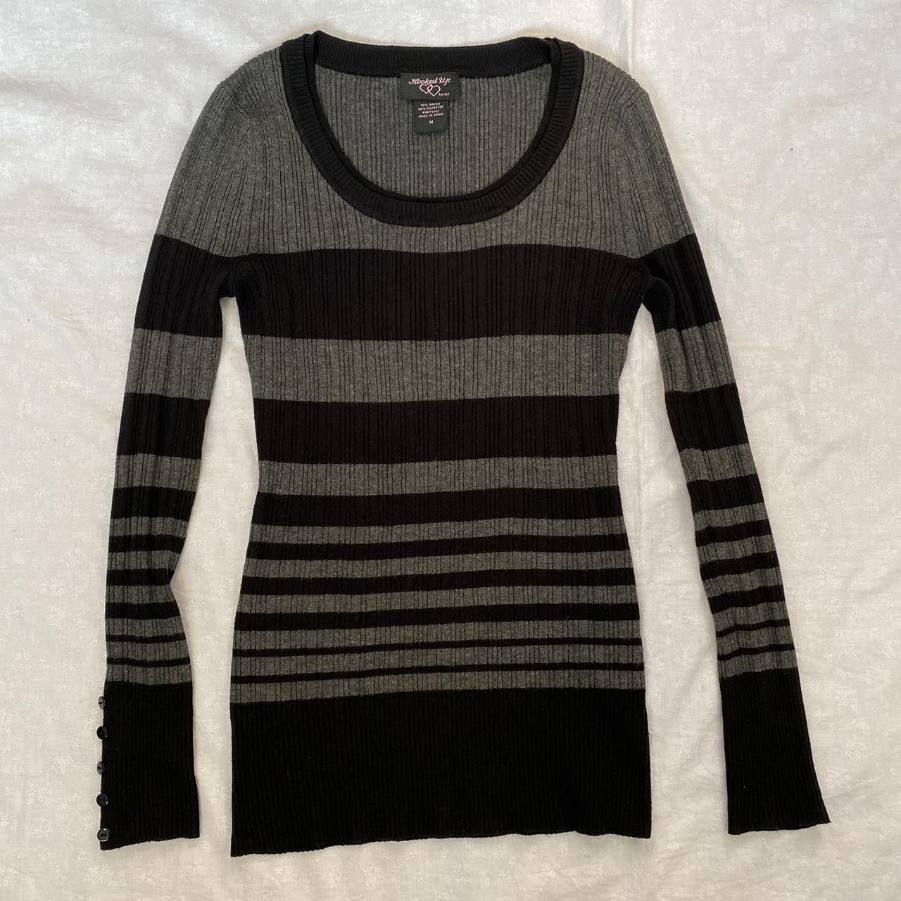 Hooked Up by IOT Women's Black and Grey Jumper (4)