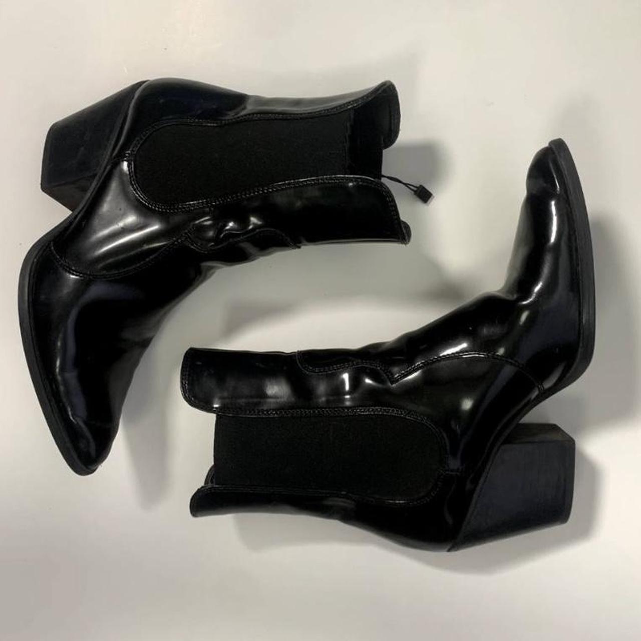 zara patent boots