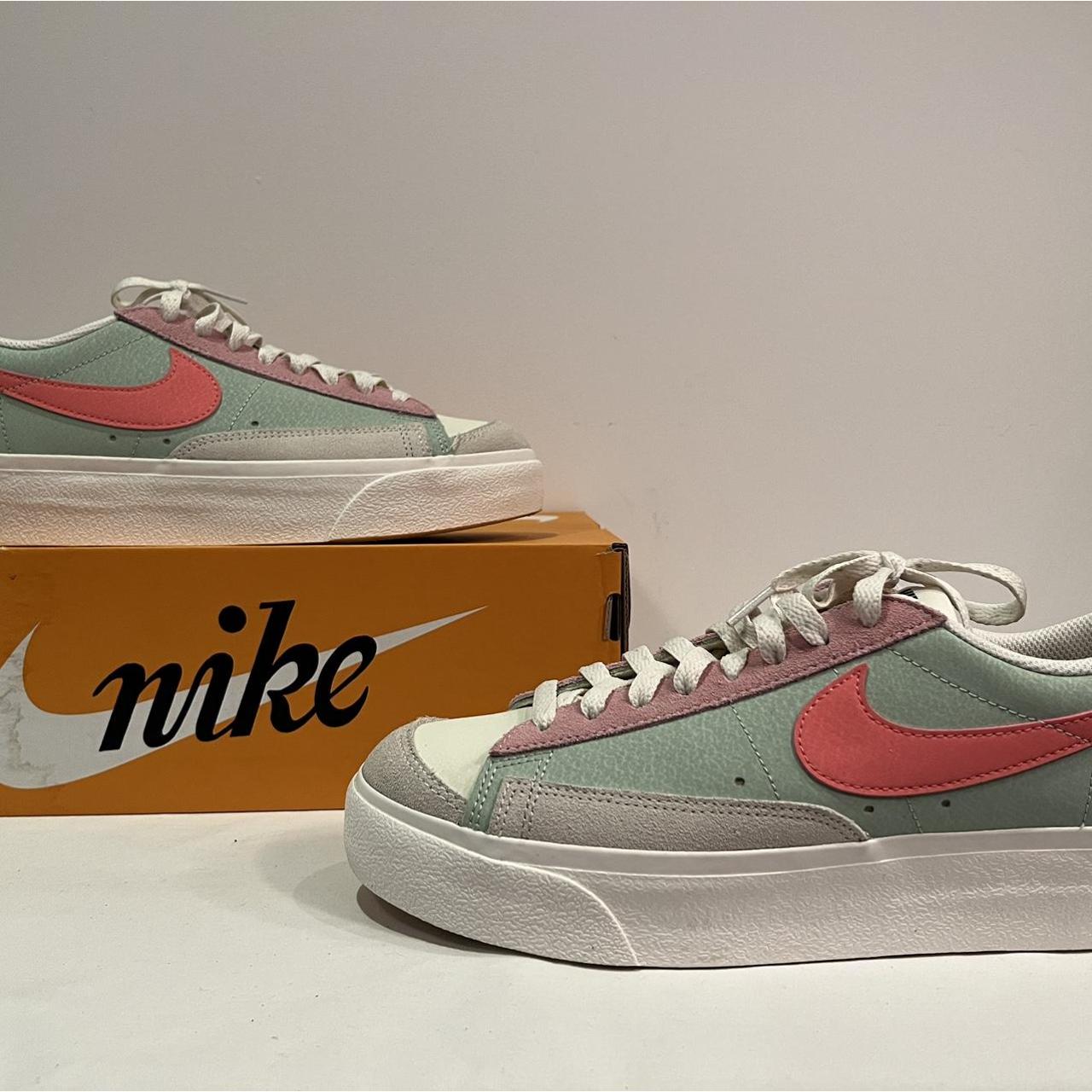 nike blazer platform seafoam