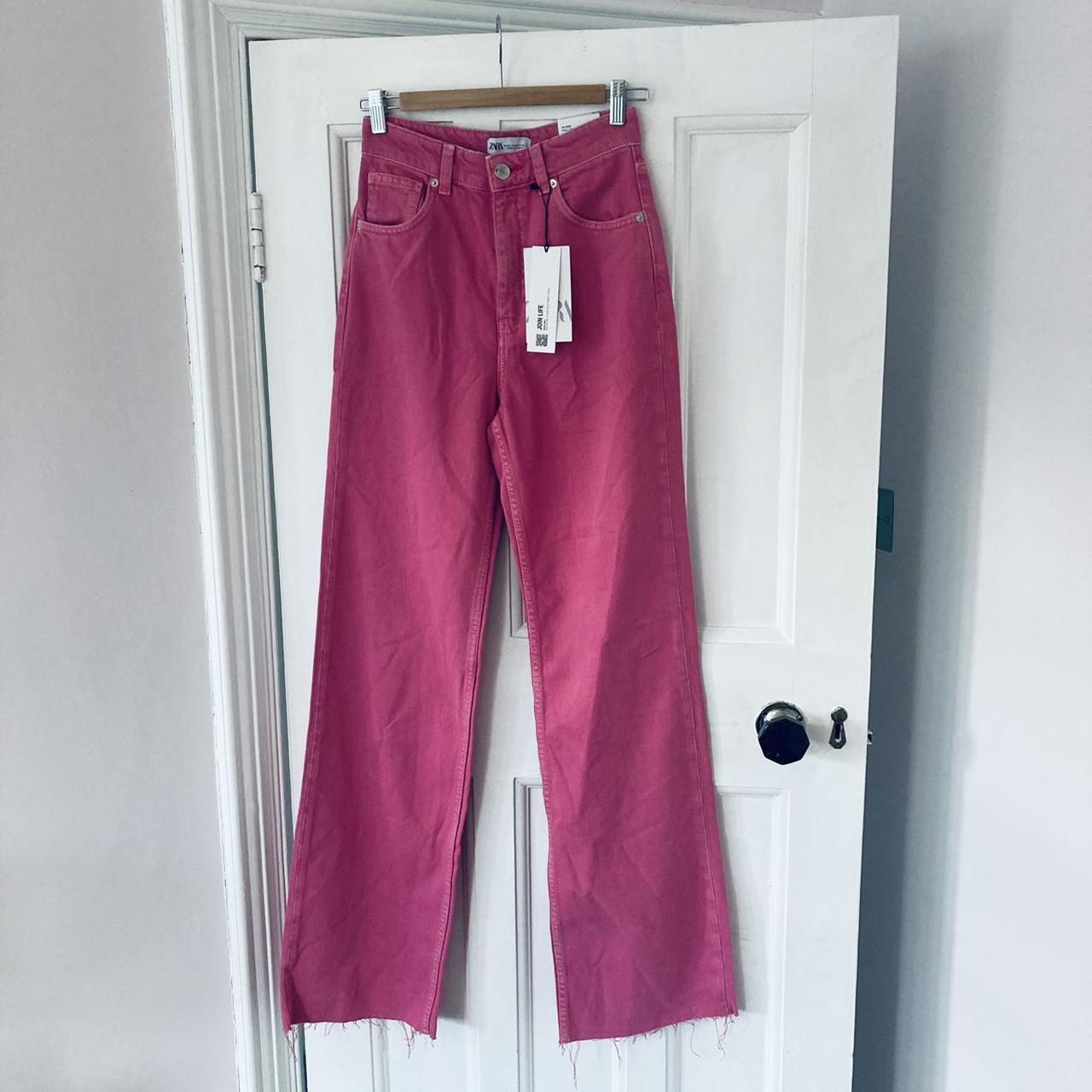 iconic, deep pink, Zara jeans. Brand new... Depop