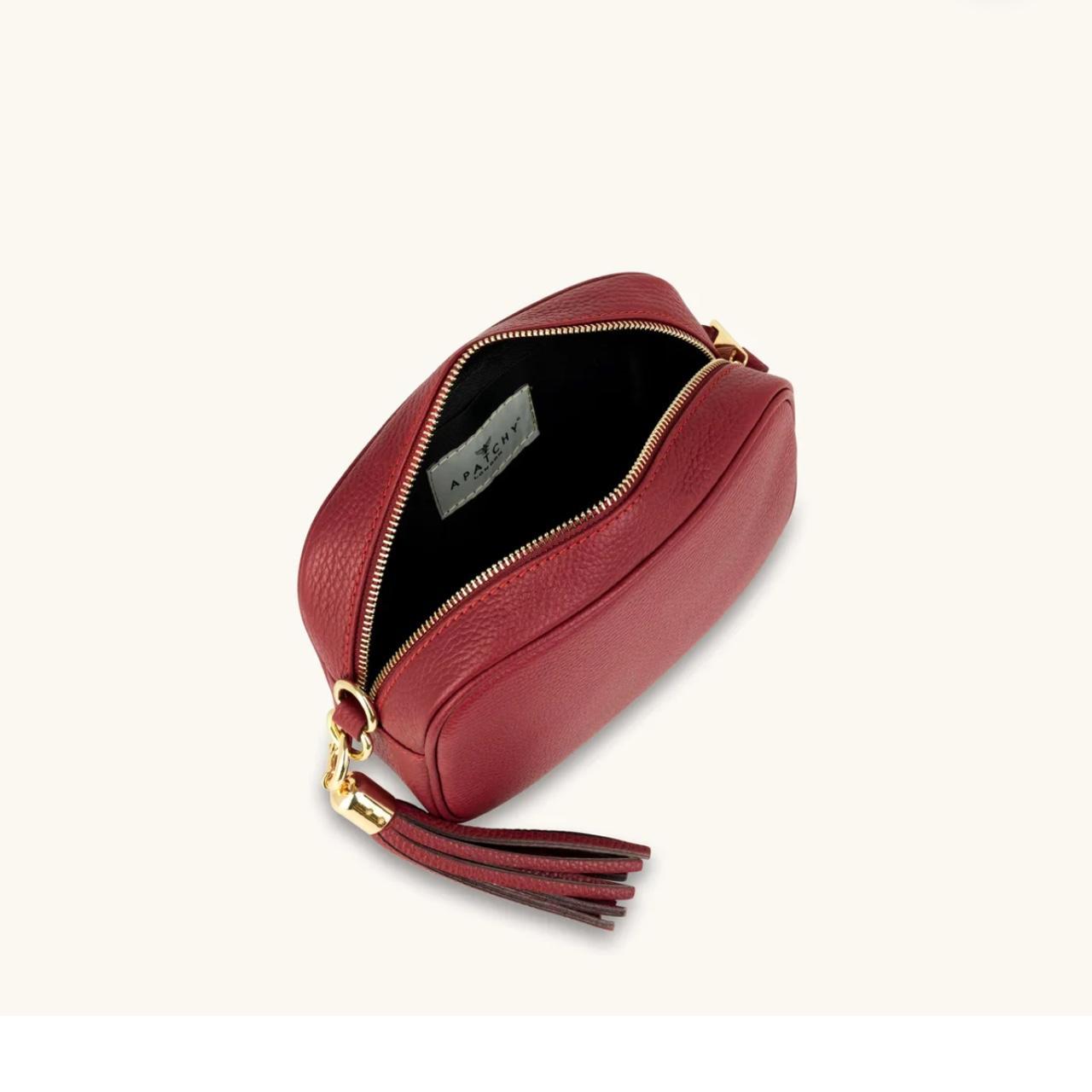 Apatchy London cross body bag with red strap... Depop