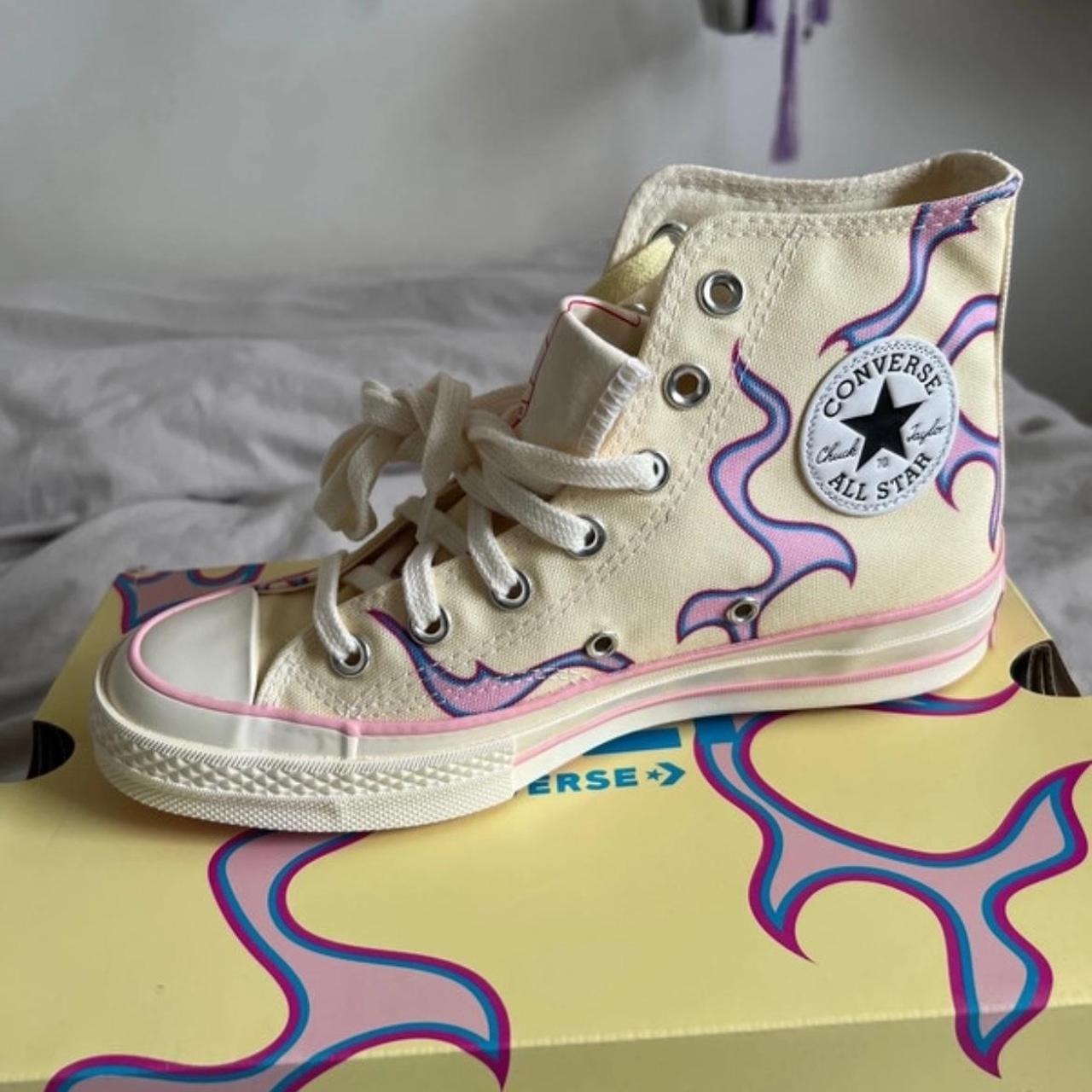 Converse x GOLF WANG Chuck 70 Flames pastel. Depop