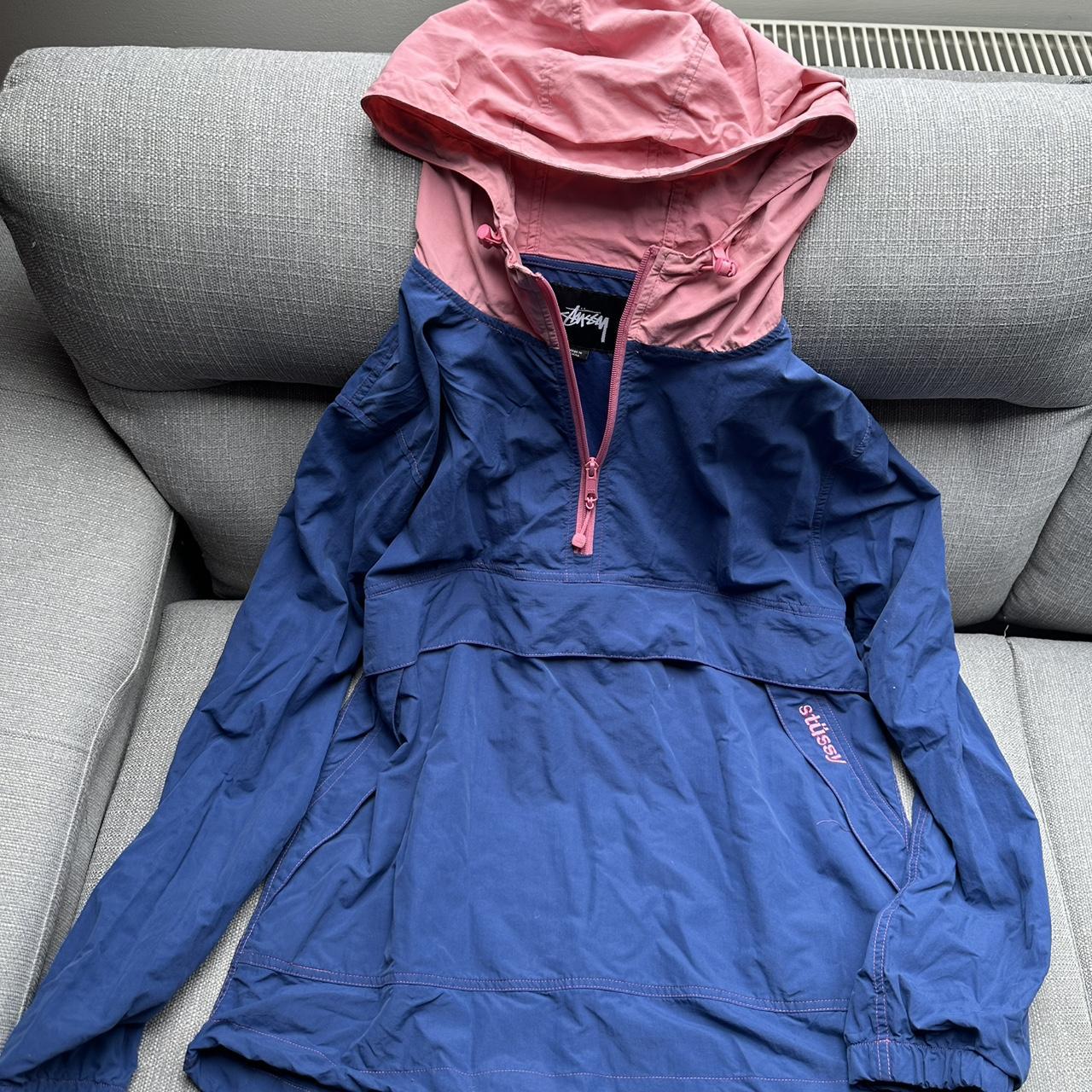 Pink and blue windbreaker best sale