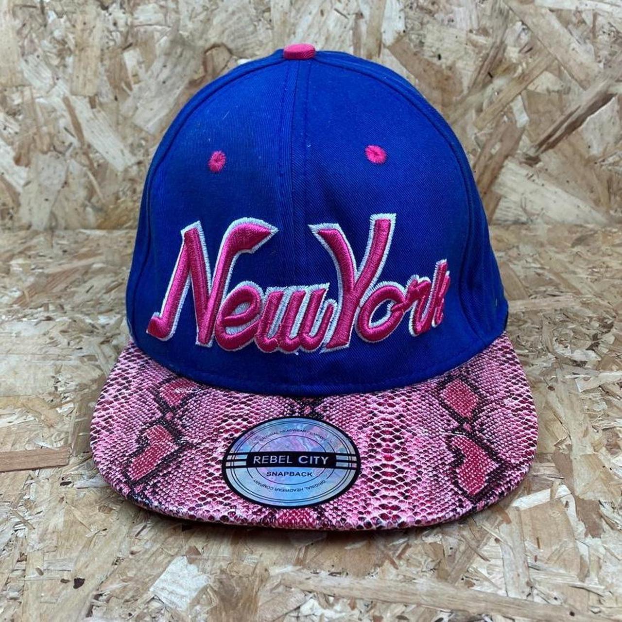 Women's Blue and Pink Hat | Depop