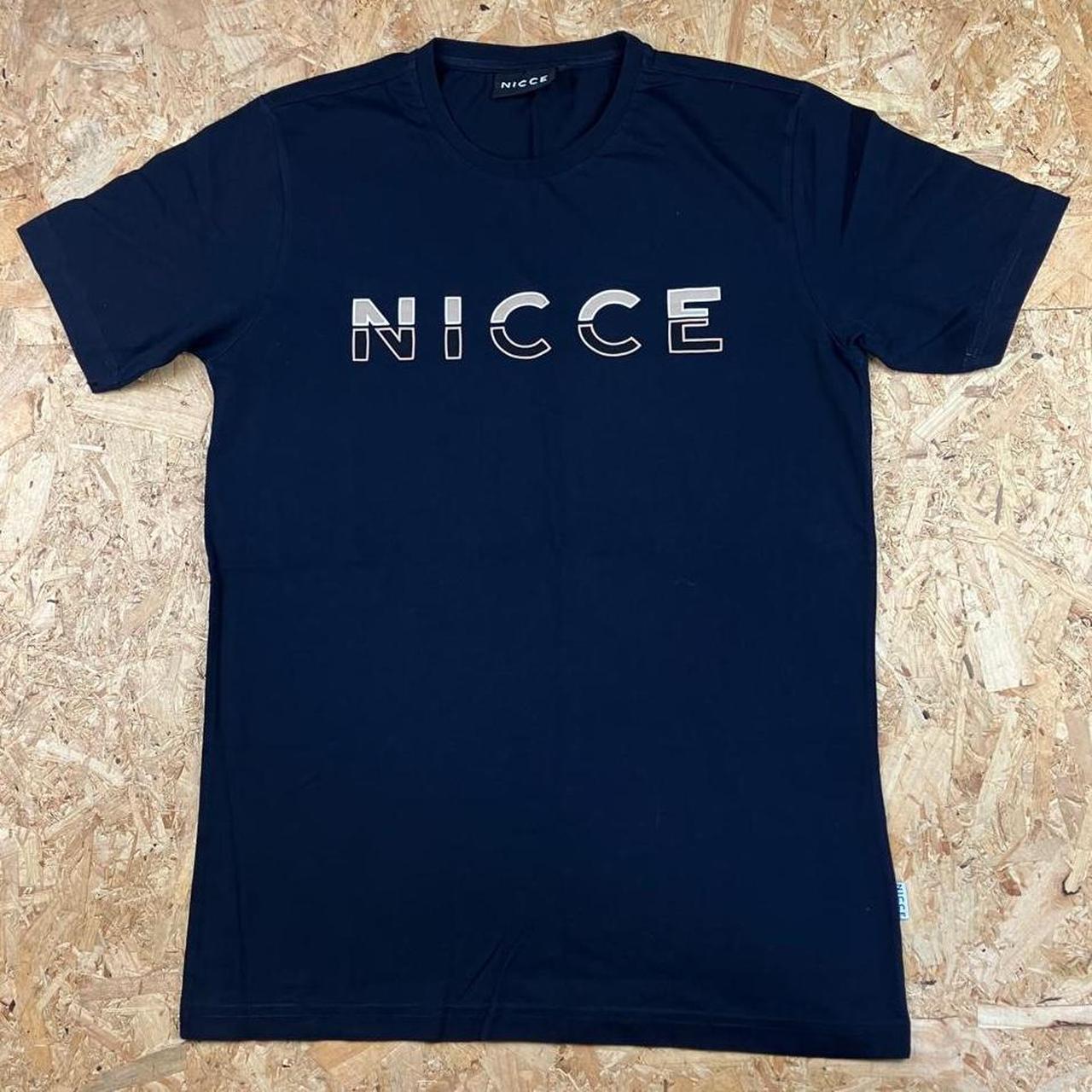NICCE Men's Navy Tshirt Depop