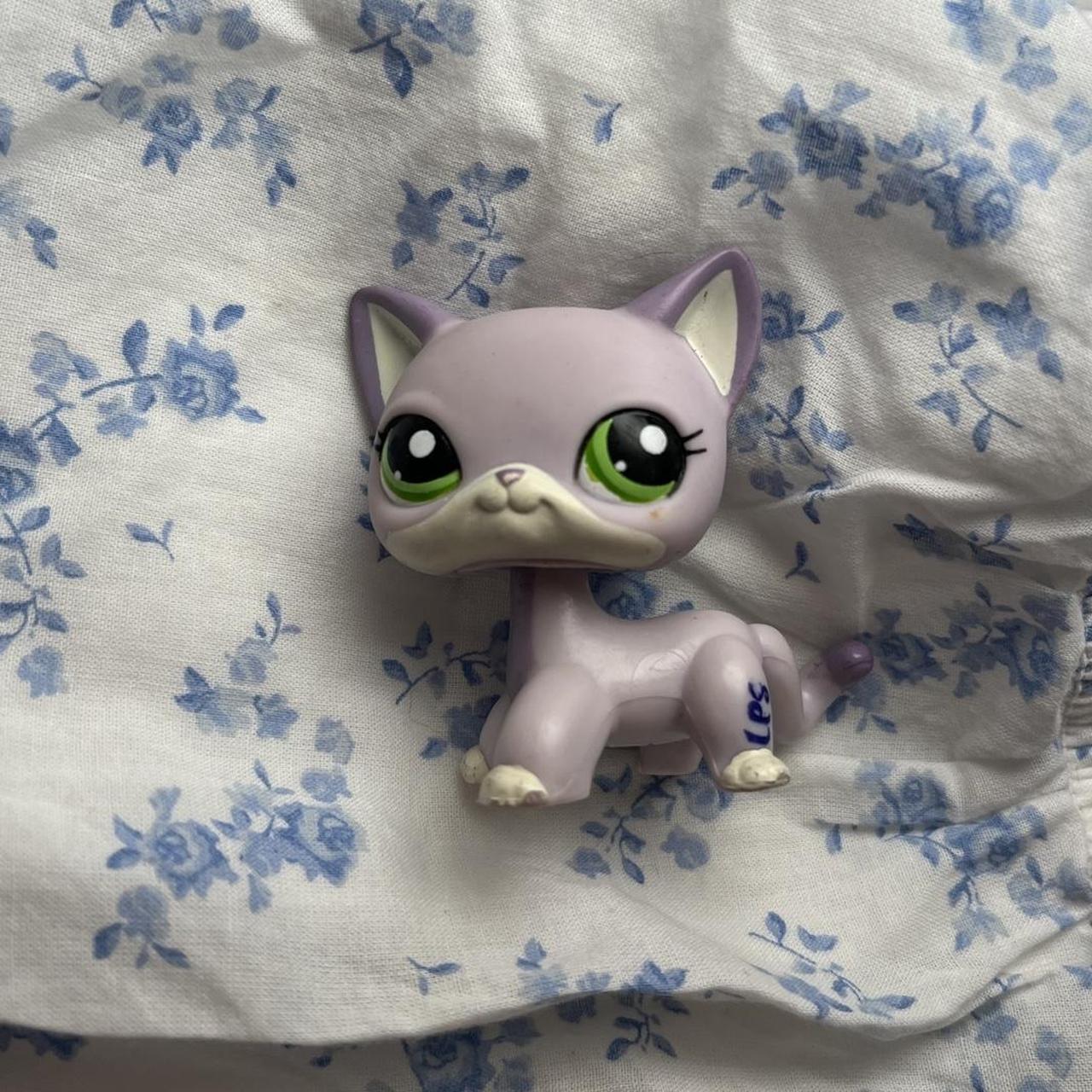 LPS offers Shorthair Cat #2094 Purple Littlest Pet Shop