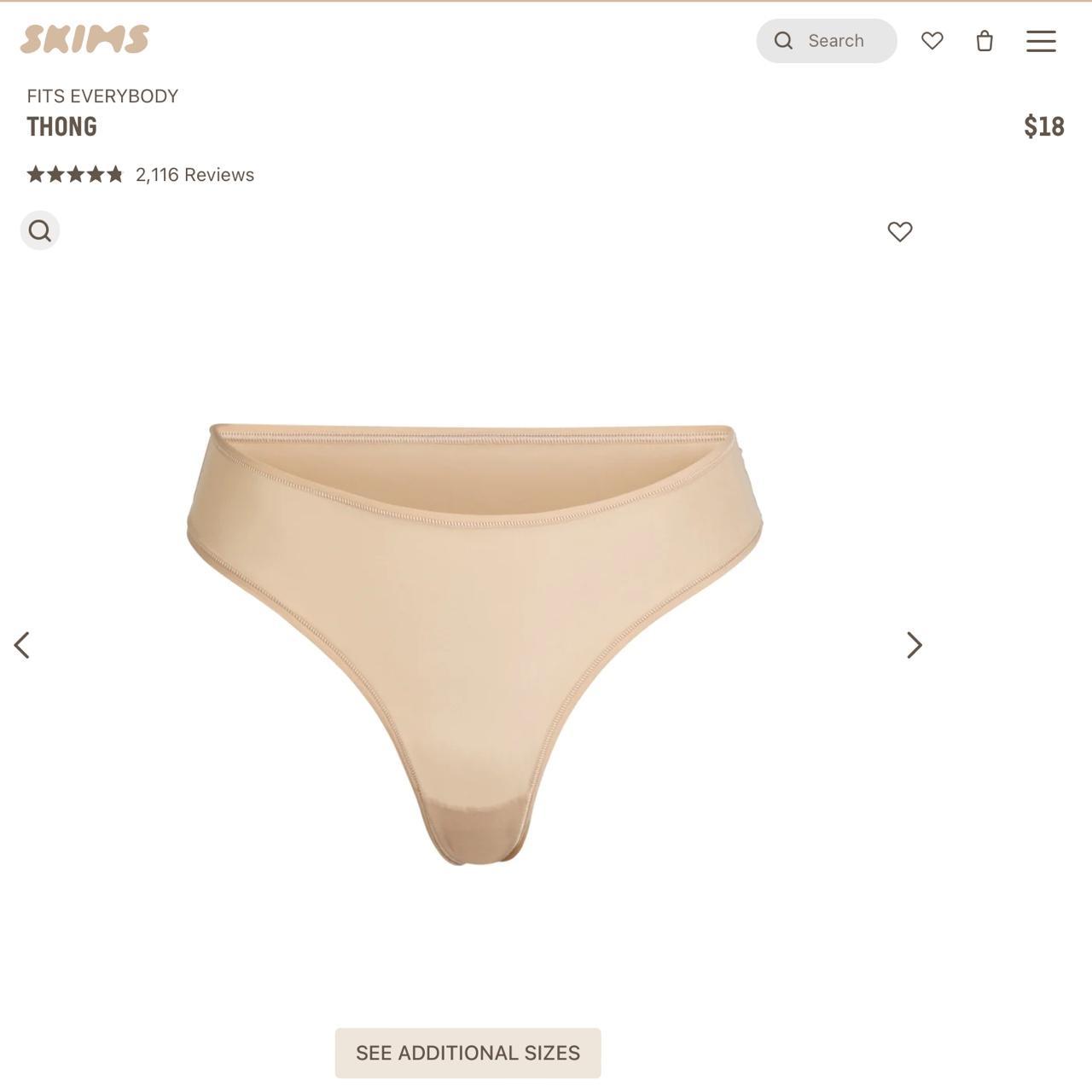 SKIMS - Tan Fits Everybody Thong