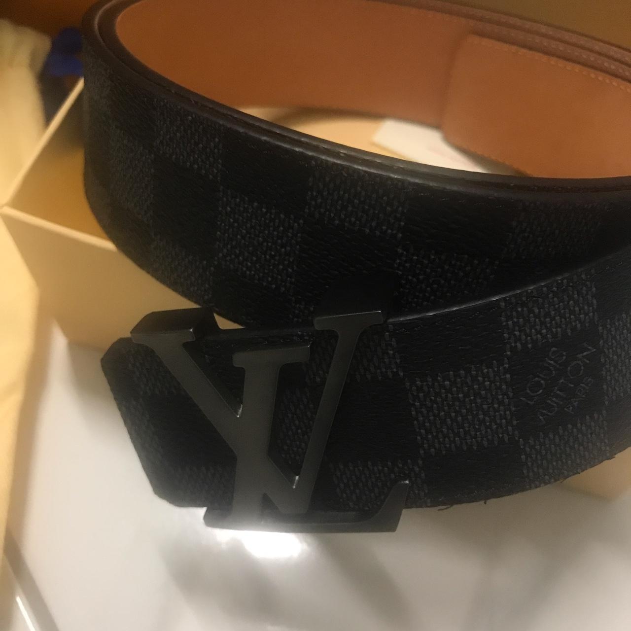 Louis Vuitton Men's Black Belt | Depop