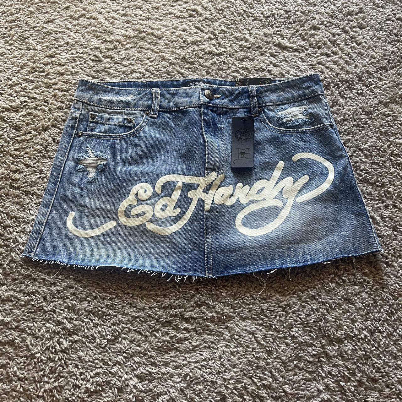 ️🐍 Ed Hardy Mini Denim Skirt 🐍 ️ Bought This Skirt - Depop