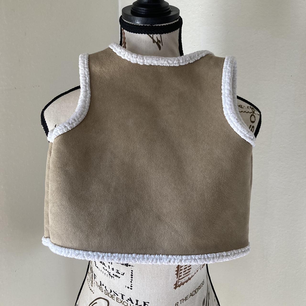 Carter's Tan and White Gilet (2)
