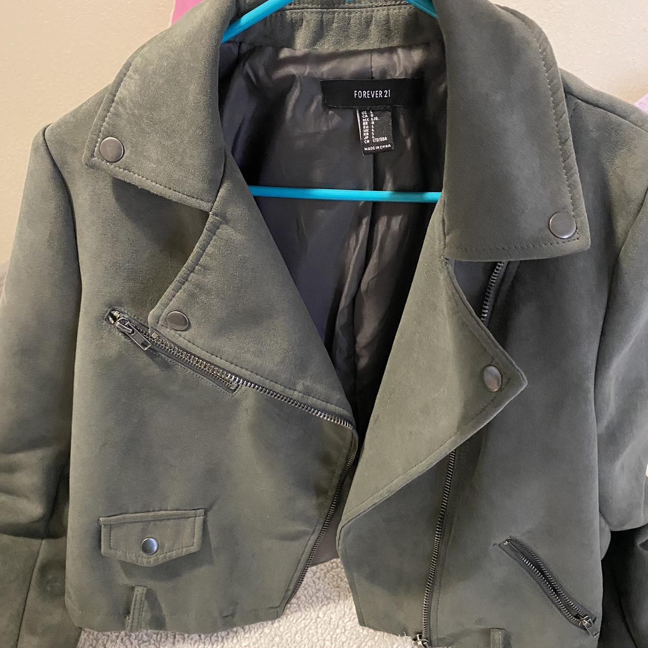 Faux suede moto jacket forever 21 sale