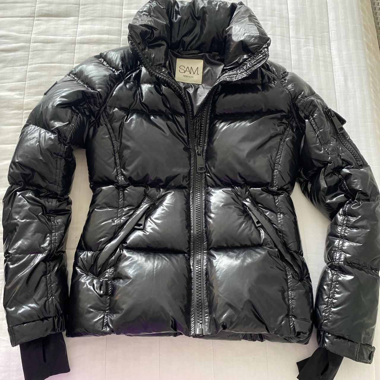 Black SAM puffer jacket Size Small Please use Depop... - Depop