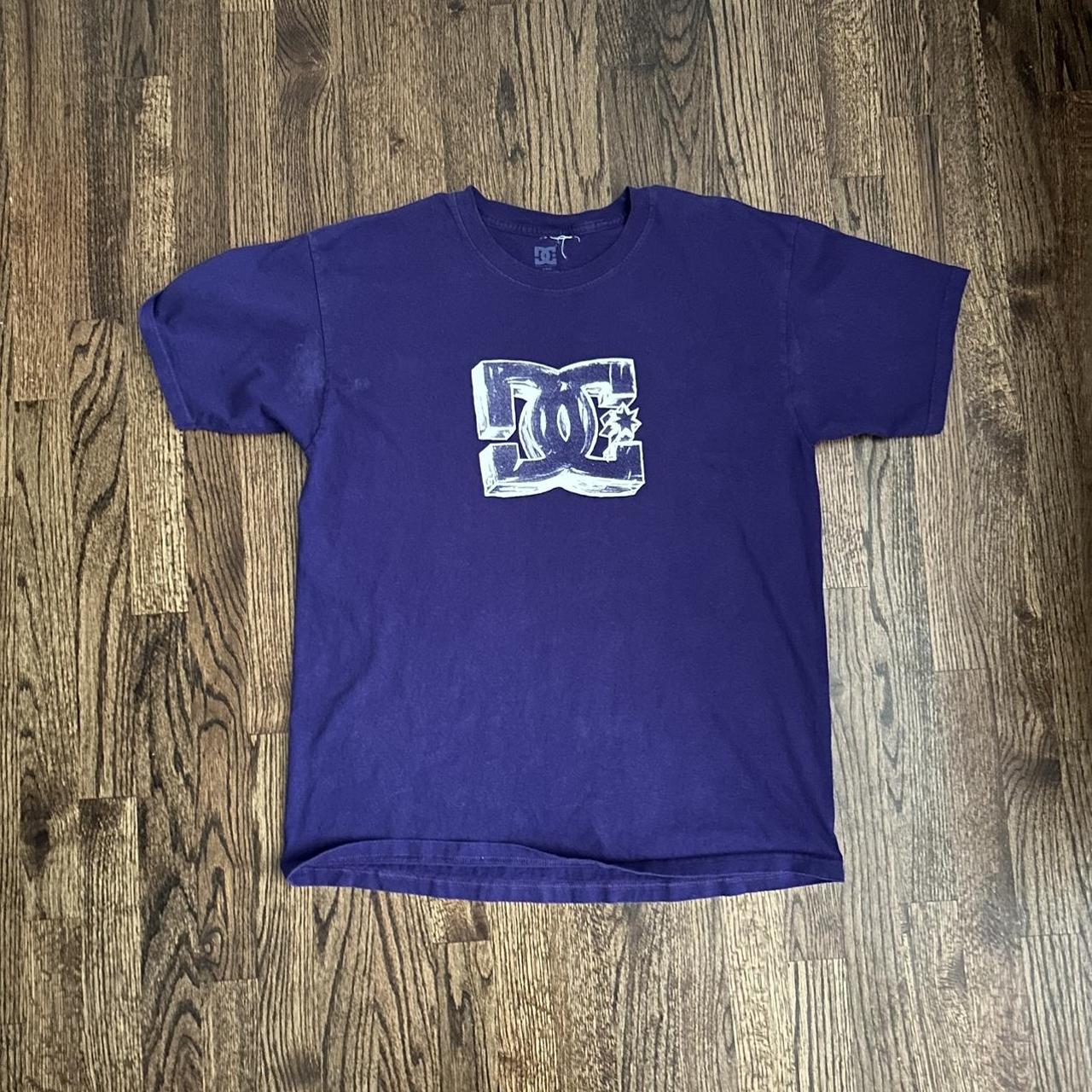 Purple Dc Shirt DM BEFORE BUYING OR NO SHIRT. PAY... - Depop