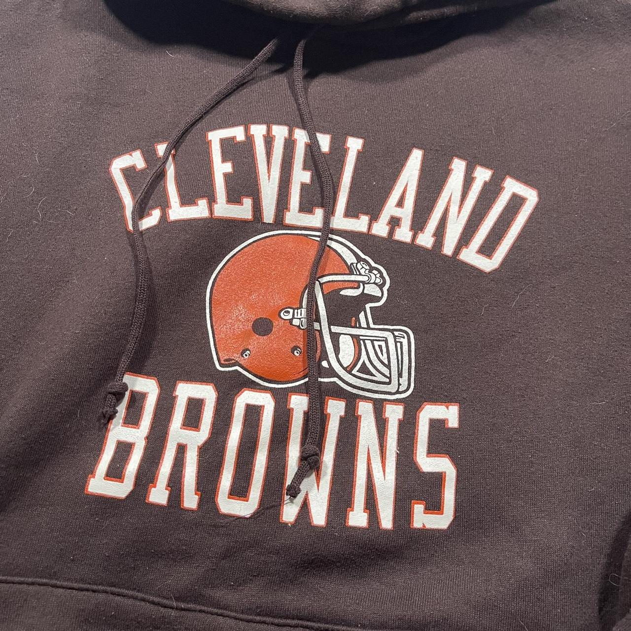 Cleveland Browns Sweatshirt XL Brown Russell Athletics Made USA