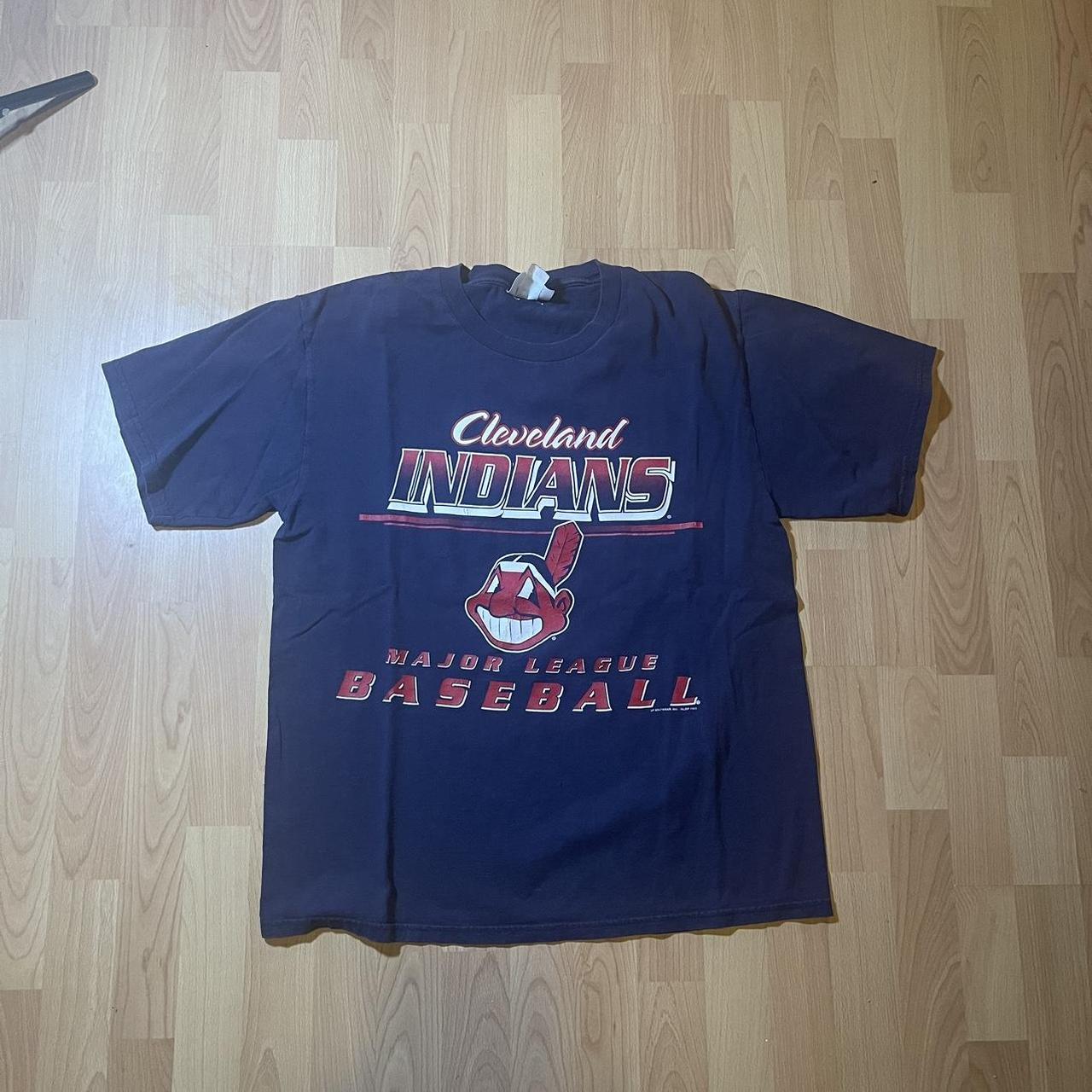 Vintage Cleveland Indians MLB shirt Short - Depop