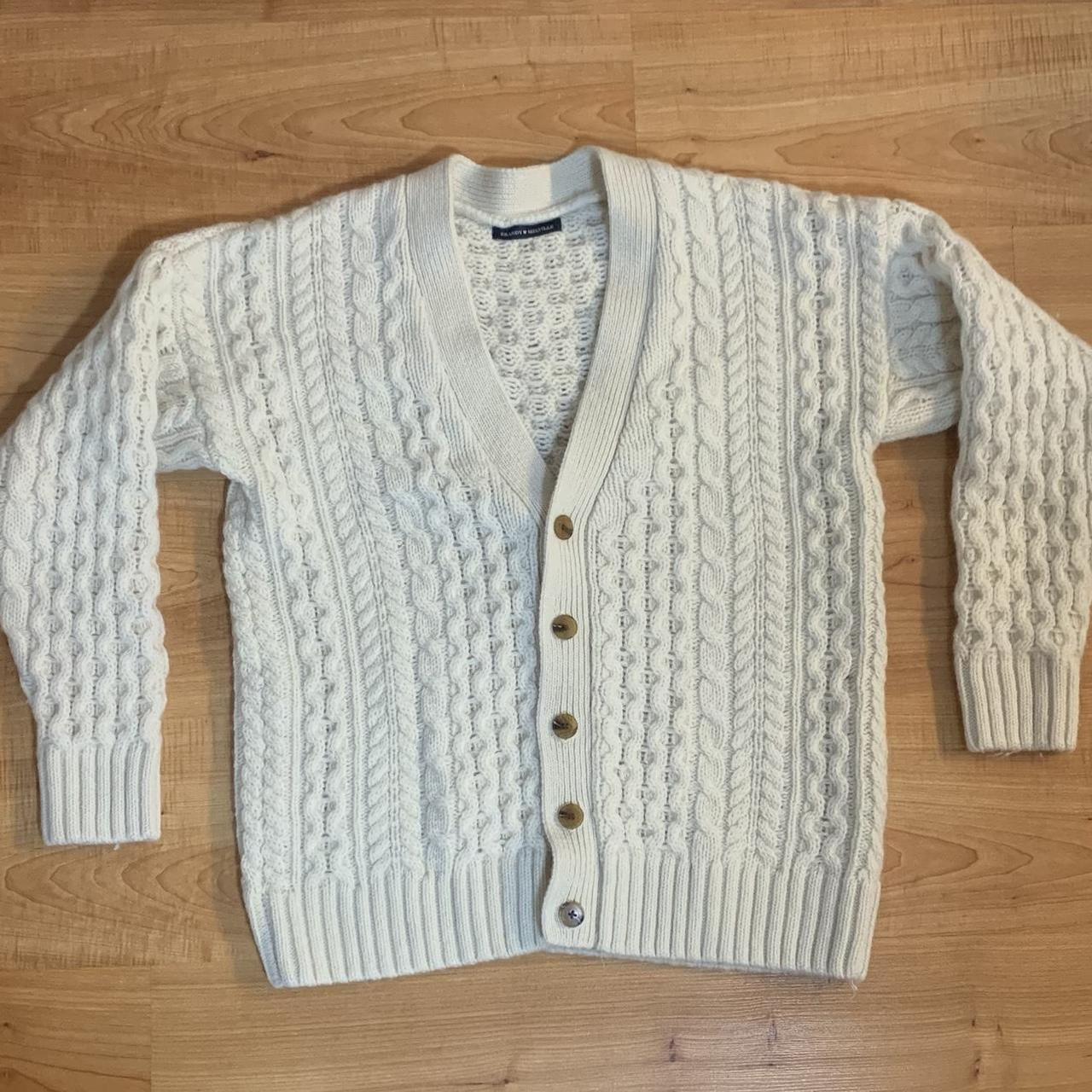 BRANDY MELVILLE cream knit cardigan - Depop