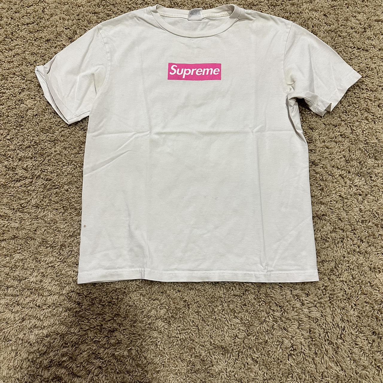 2005 Vintage Supreme Tee, Pink Box Logo