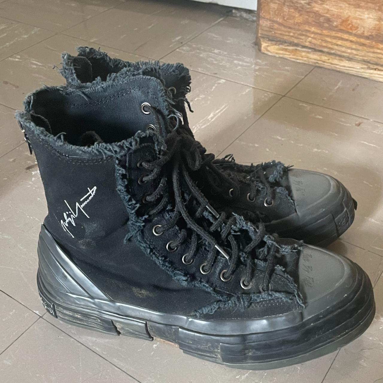 Yohji Yamamoto x xVESSEL High Top Distressed Cotton | Depop Yohji Yamamoto x xVESSEL High Top Distressed Cotton | Depop