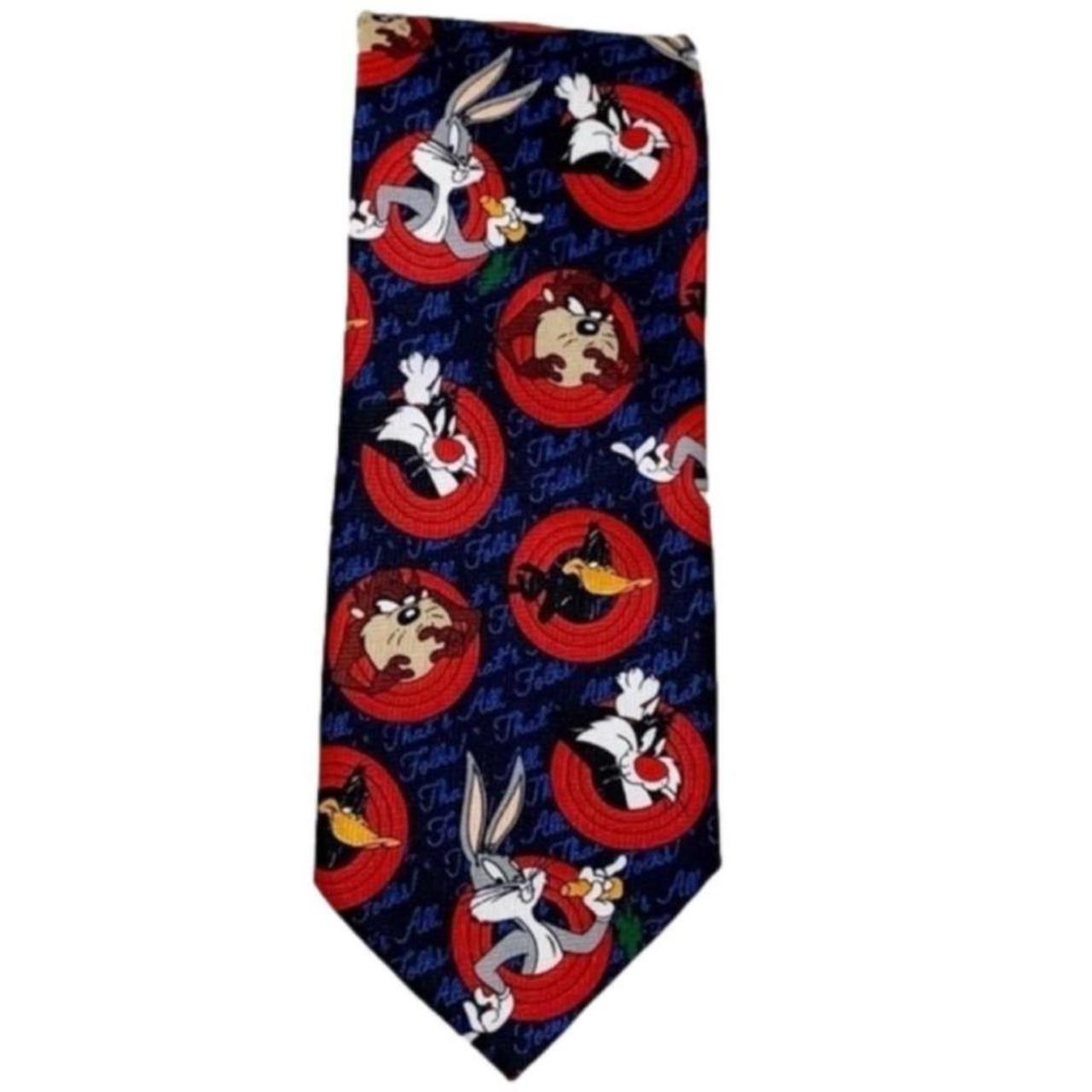 Looney Tunes Mania Bugs Bunny, authentic Sylvester and Tasmanian Devil Tie