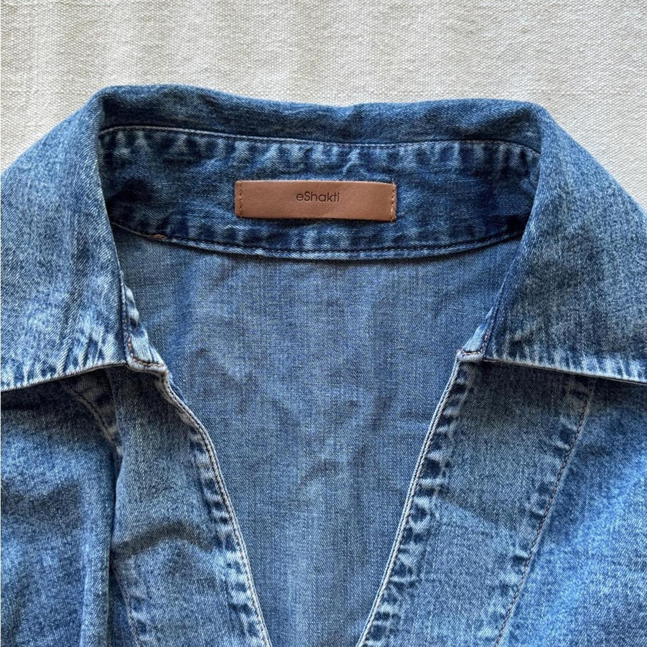 eShakti Women's Blouse - Blue - One size – eShakt… - image 4