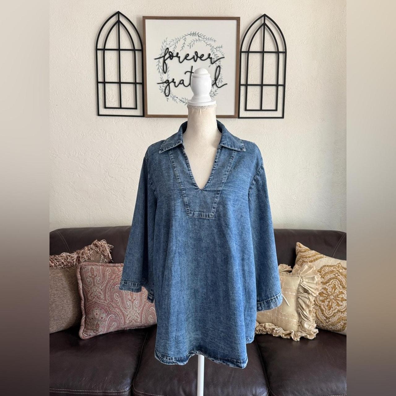 eShakti Women's Blouse - Blue - One size – eShakt… - image 2