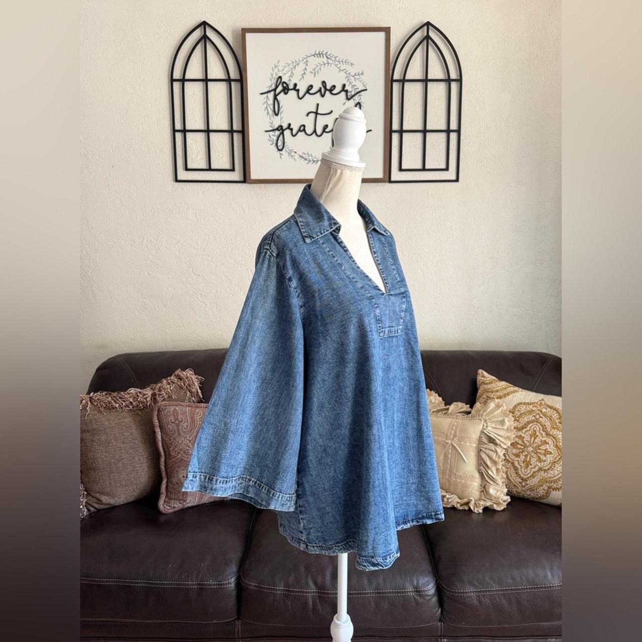 eShakti Women's Blouse - Blue - One size – eShakt… - image 3