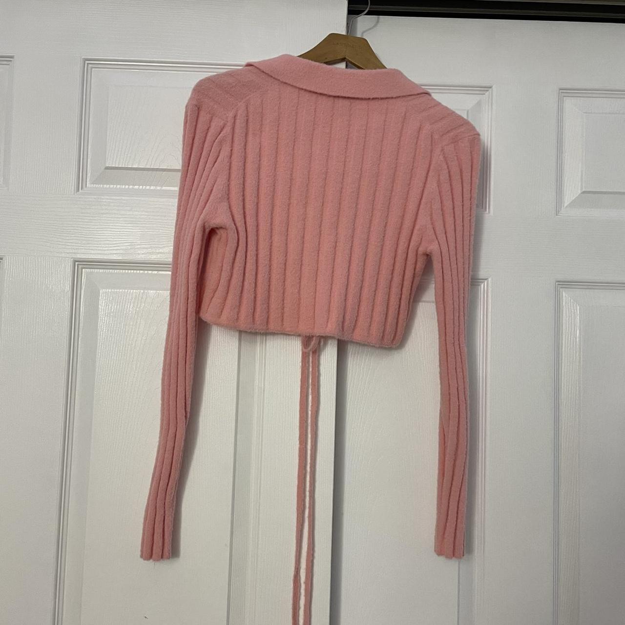 Zara Women's Pink Jumper Depop