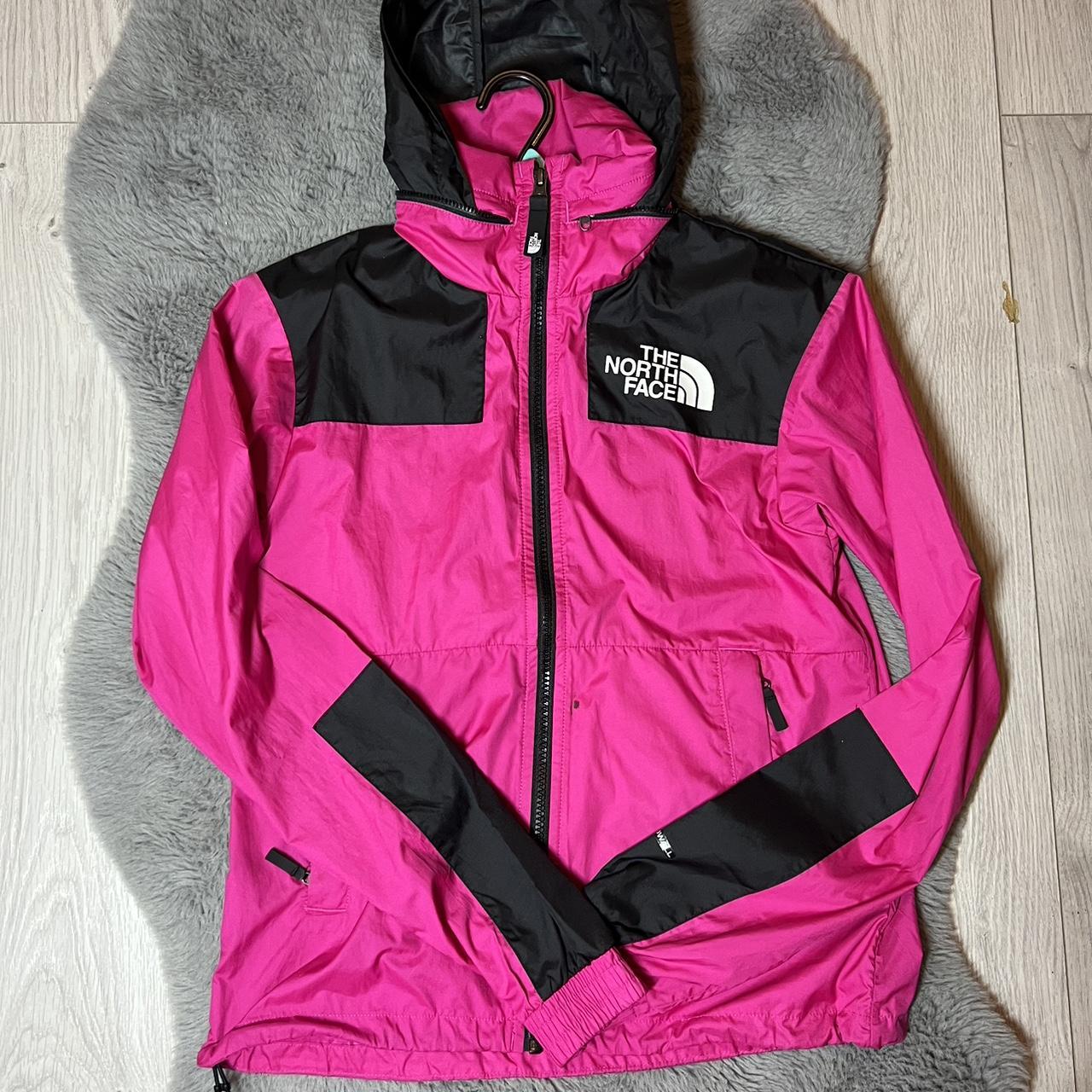 Selling this Bright Pink North Face Windbreaker,... - Depop
