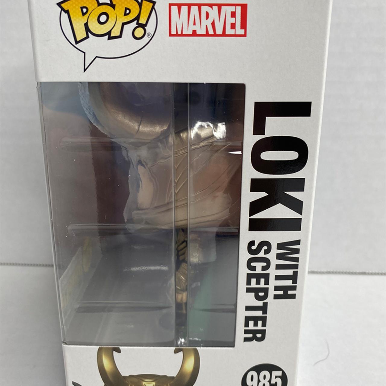 Funko Pop! Loki with Scepter #985 Avengers GITD Glow - Depop
