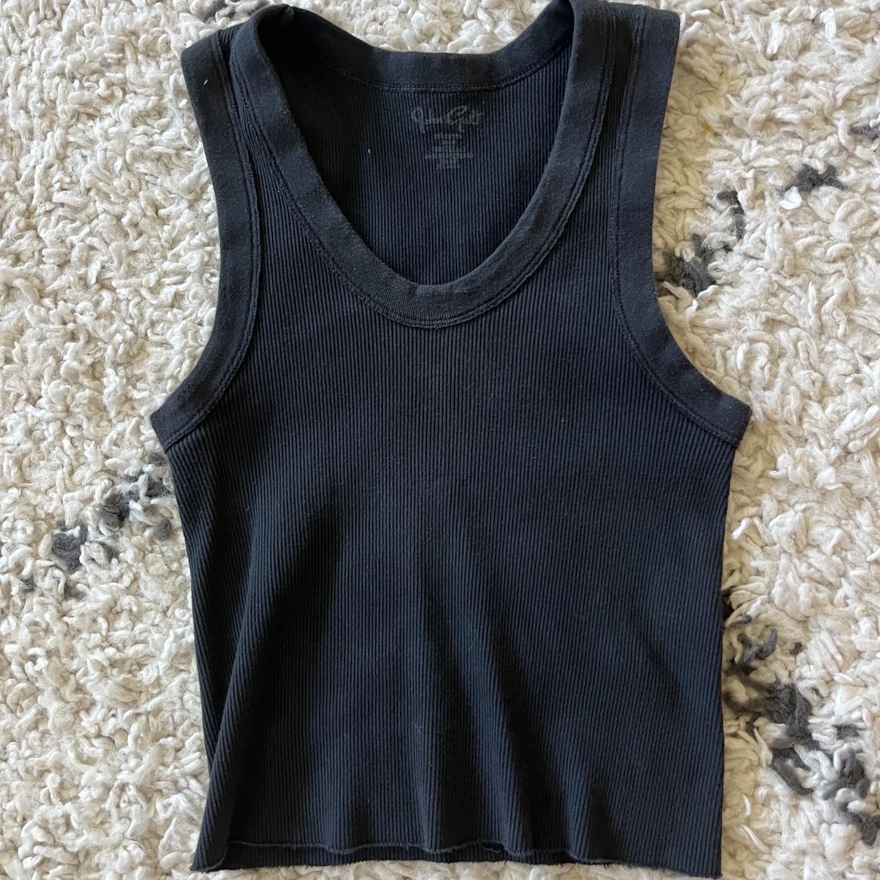 black brandy melville connor tank top perfect basic... - Depop