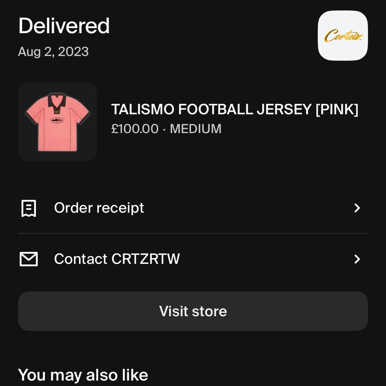 Corteiz Talismo Football Shirt Size Medium Never... - Depop