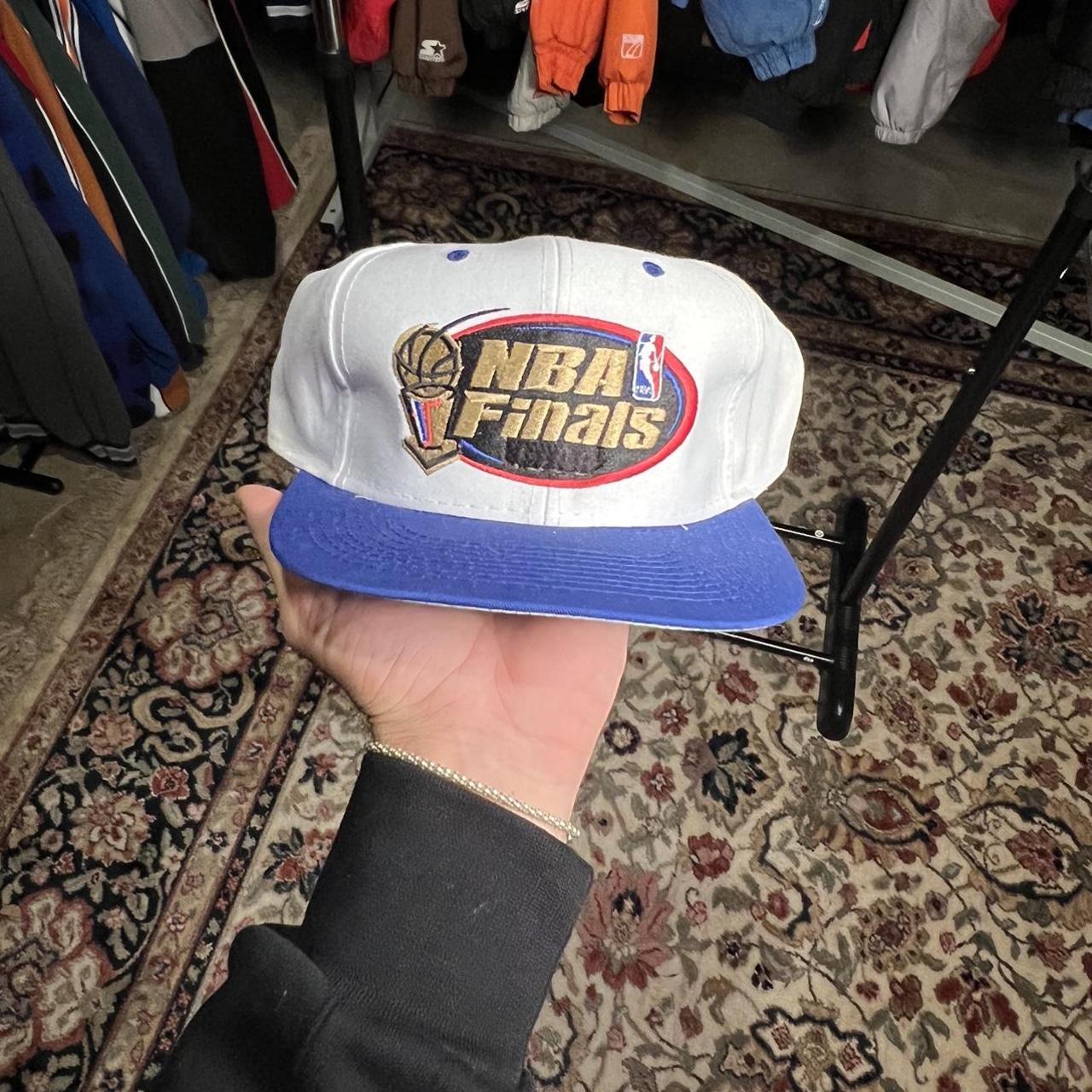 NBA Men's White and Blue Hat