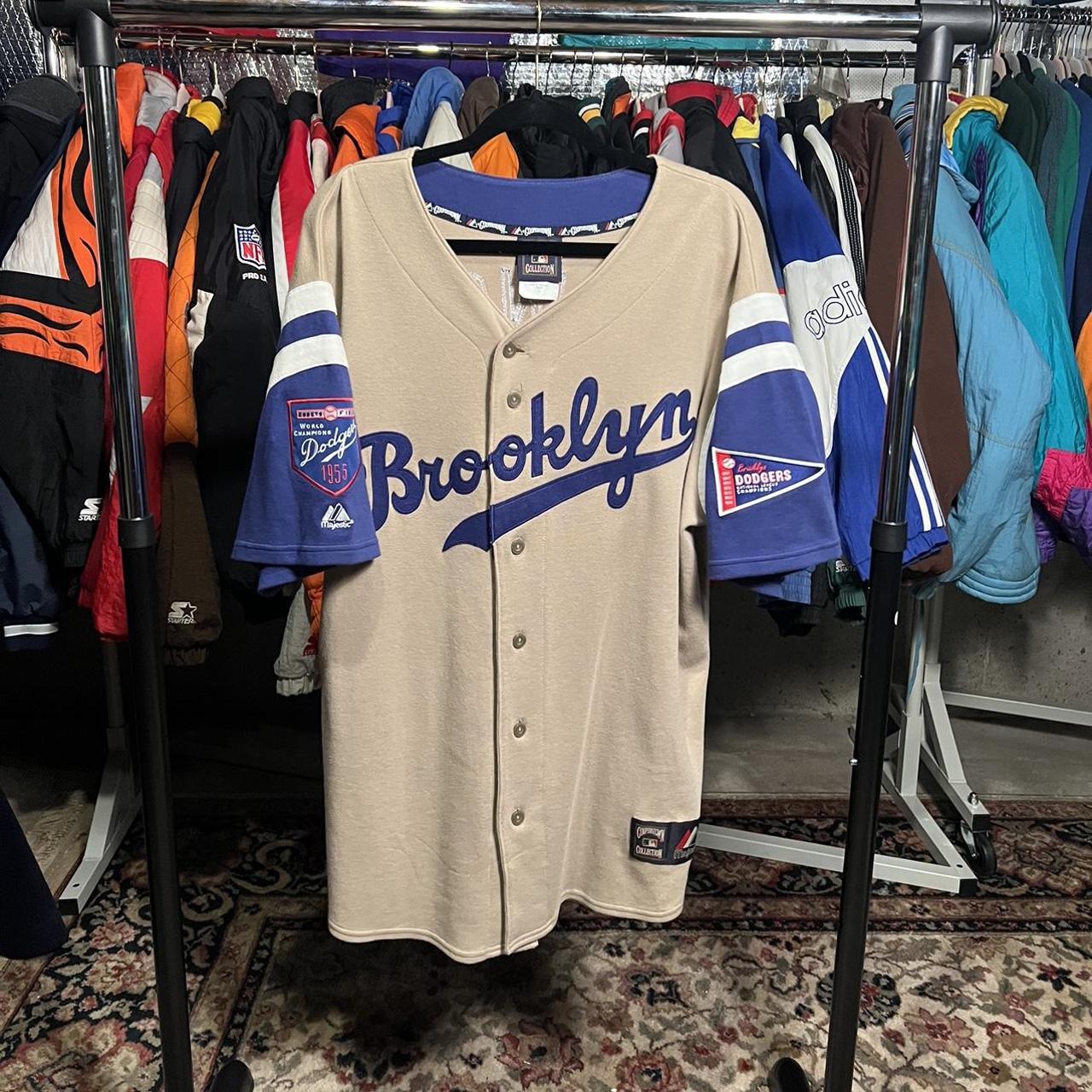 Rare Vintage Majestic Cooperstown Collection Brooklyn Dodgers Jersey M