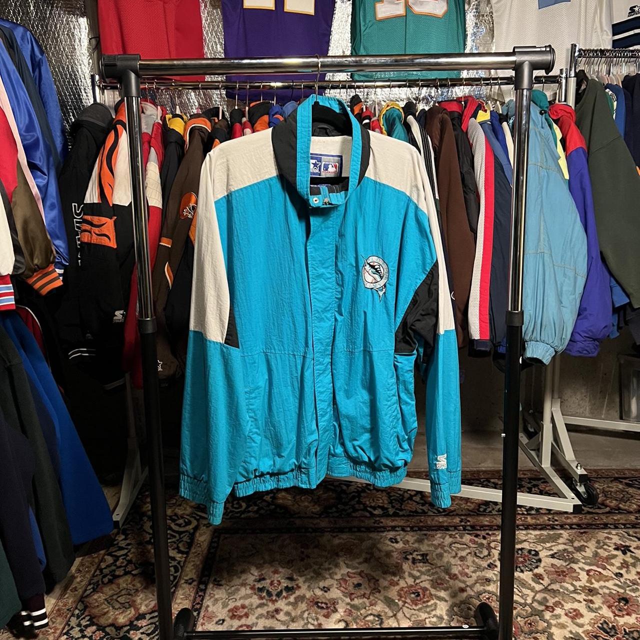 Vintage Florida Marlins Starter Jacket. From the - Depop