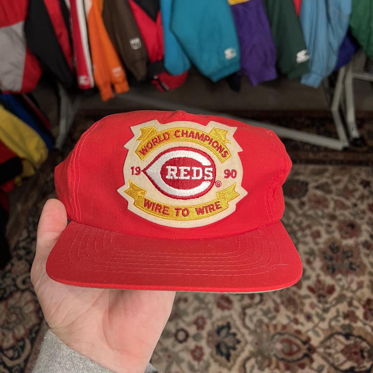 Vintage 1990 Cincinnati Reds World Series champions - Depop