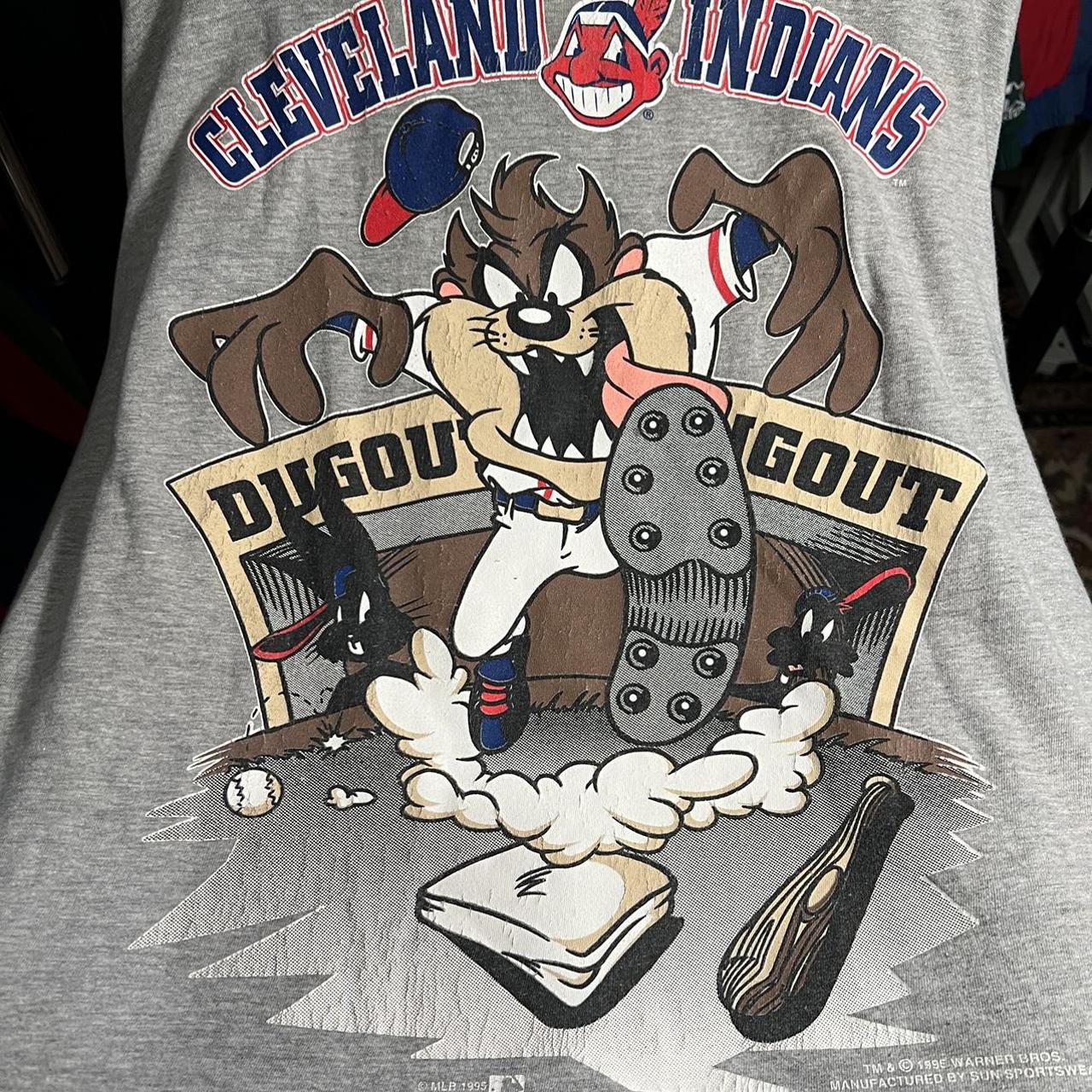 M vintage 90s 1995 STARTER Cleveland Indians t shirt