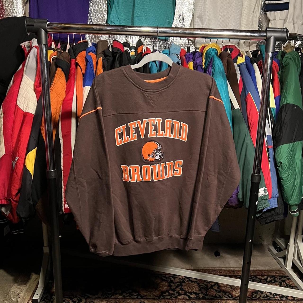 Vintage Cleveland Browns NFL Crewneck Sweater Mens - Depop