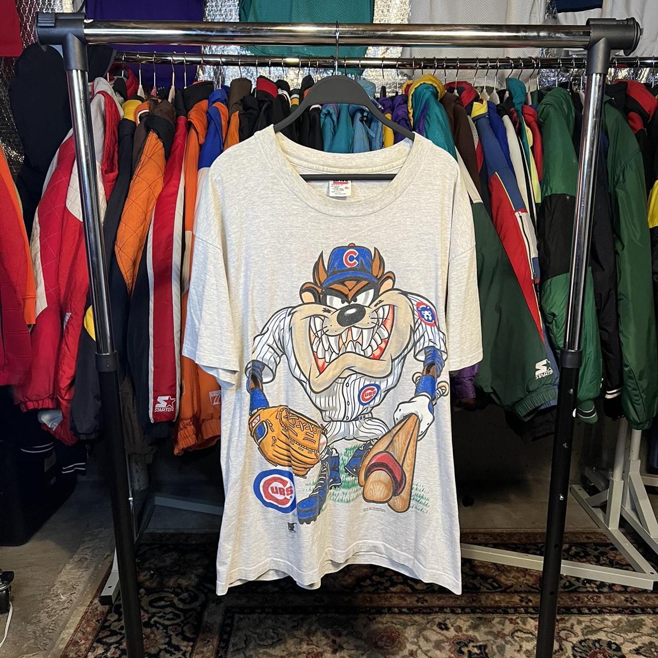 Vintage 1994 Chicago Cubs 3/4 tshirt XL Vintage - Depop