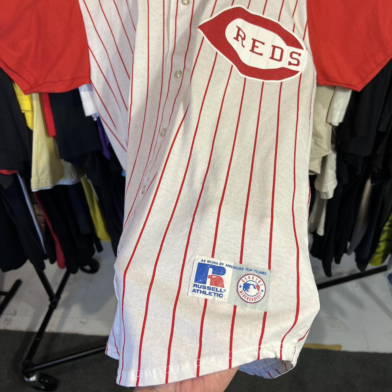 vintage Russell athletic Cincinnati reds MLB major - Depop