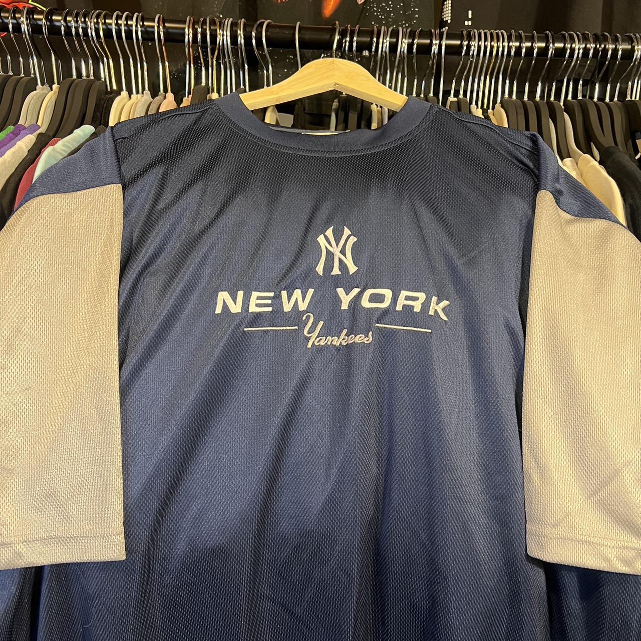 Lee, Shirts, Vintage Lee Sport New York Yankees T Shirt Jersey Navy Blue  Size Xl Mlb Series