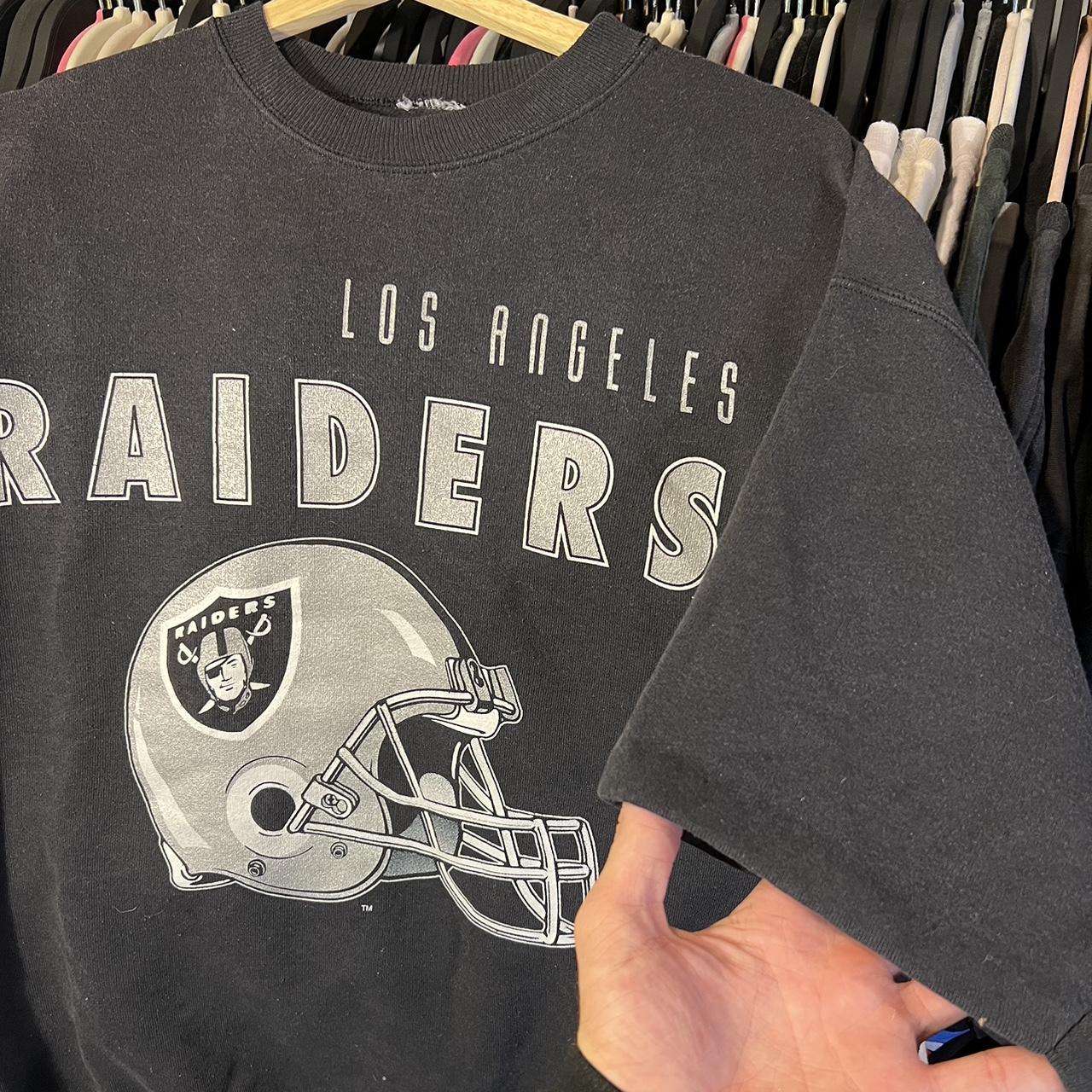 -Vintage 90’s Los Angeles Raiders Crewneck Shirt... - Depop