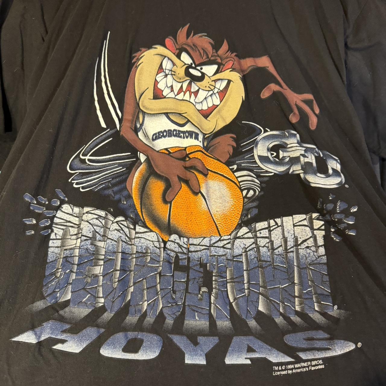 Rare Vintage 1994 Looney Tunes Taz Georgetown Hoyas | Depop