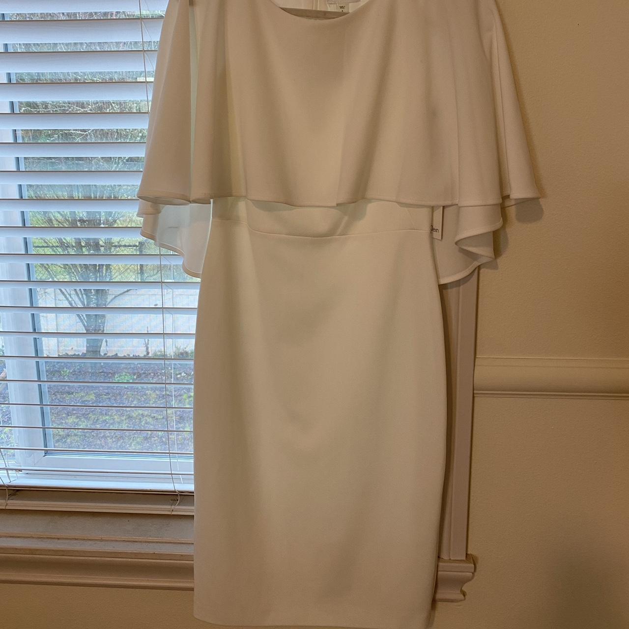 Calvin klein popover cape dress best sale