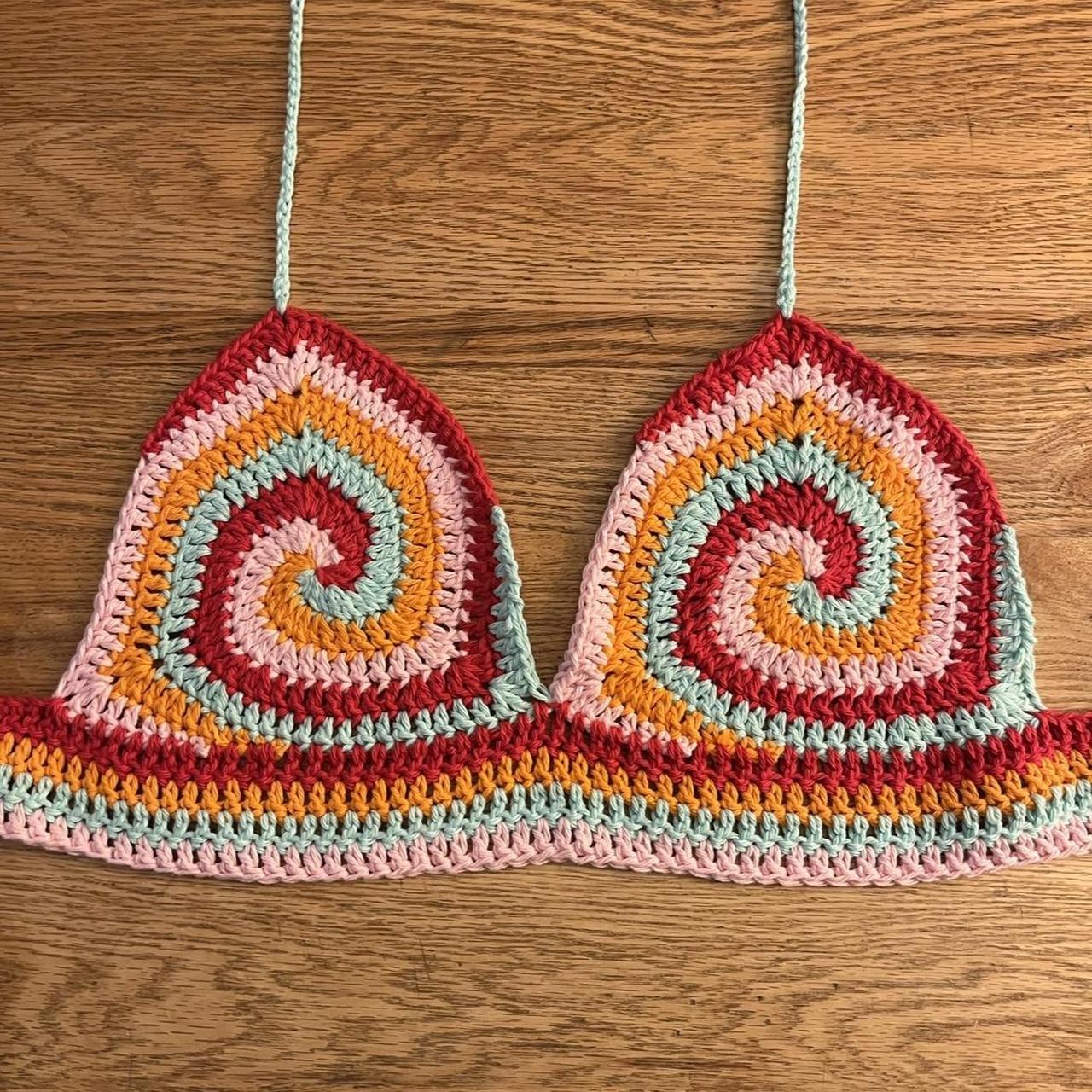 Handmade Crochet Cotton Bra Tops