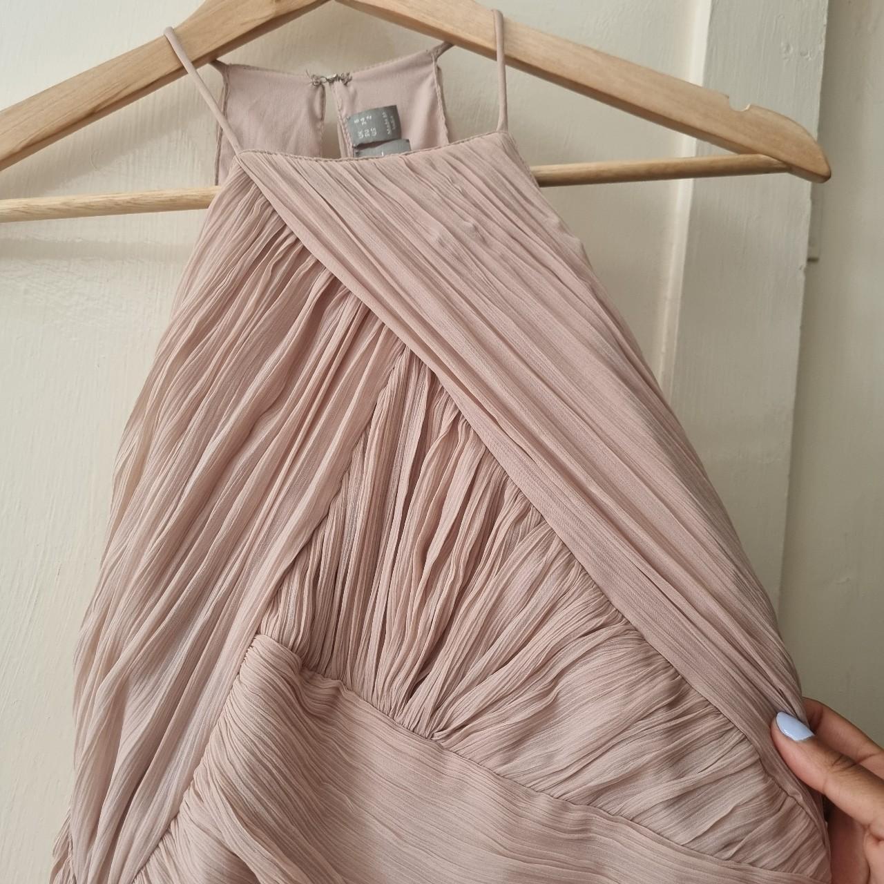 Beautiful, dusky pink bridesmaid dress with floaty... Depop